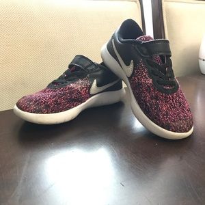 Toddler girl Nike Flex Contact Shoes, Black&Pink
